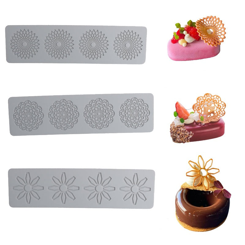 Moldes Tuille Flores 3D