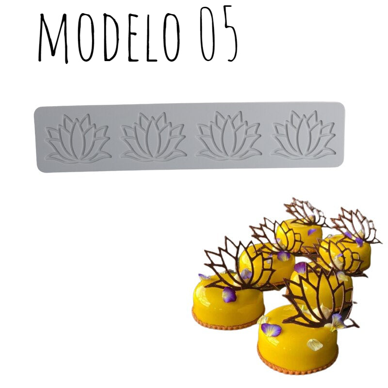 Moldes Tuille Flores 3D