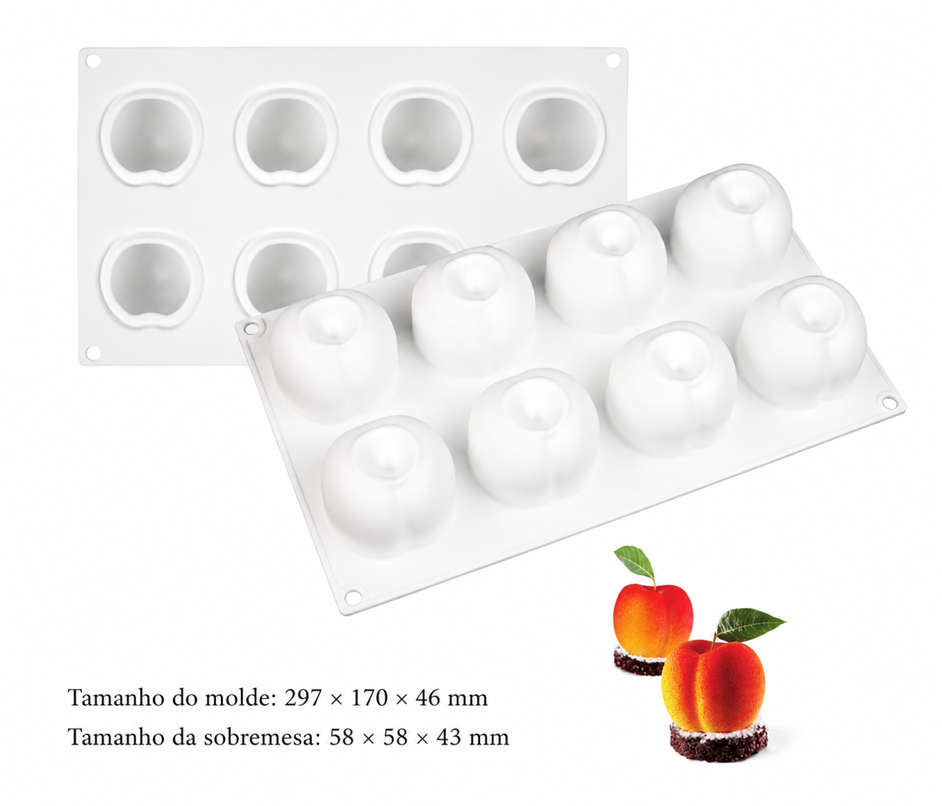 Molde Artfruit Pêssego