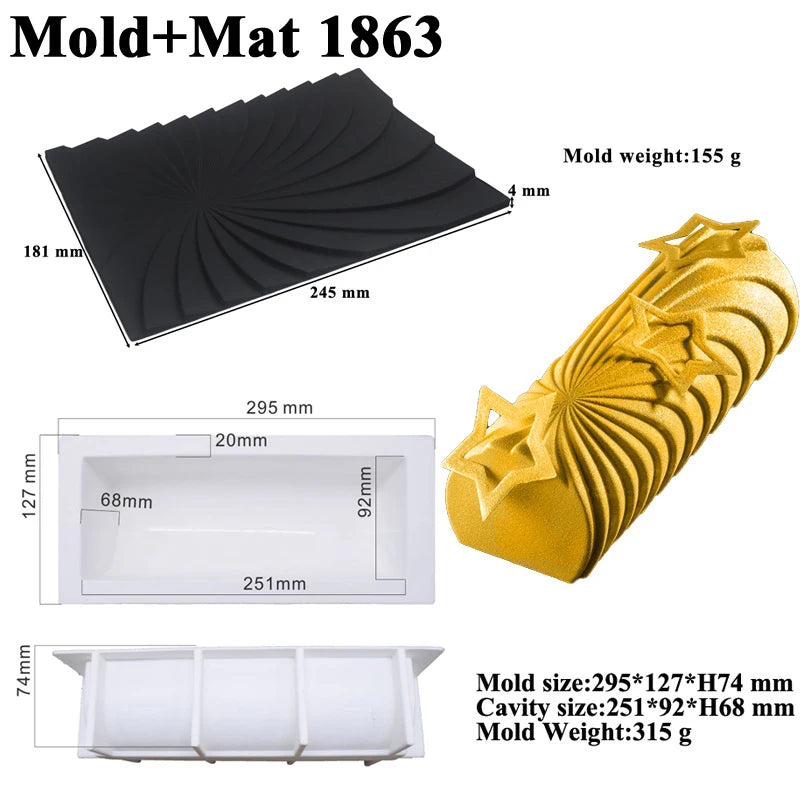 Kit Molde + Tapete Texturizado
